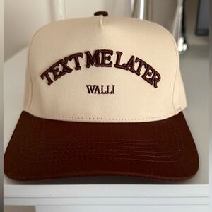 Walli "Text Me Later" Adjustable Baseball Hat - Unisex-Brand New